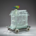 Where do we go from here glass sculpture